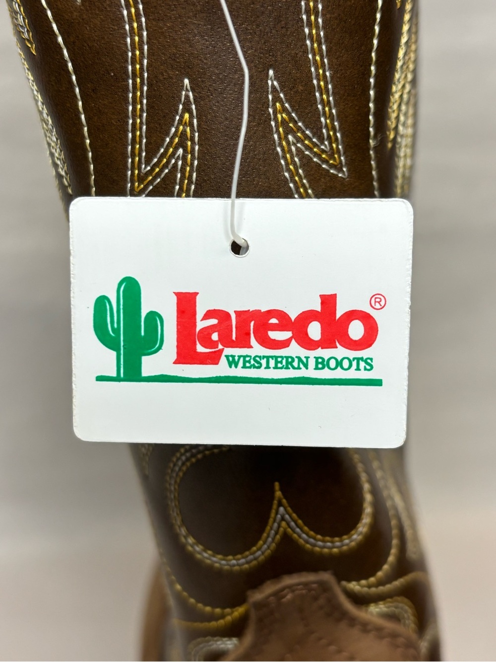 Laredo Kadi Womens Leather Brown Western Cowboy Boots Size 6M Pull On #5964 - Picture 9 of 10